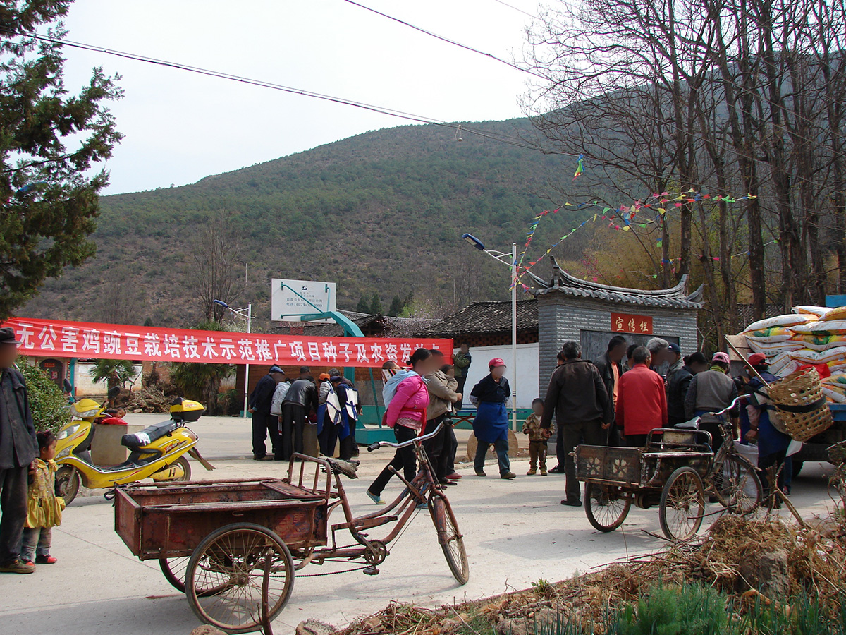 給農戶發(fā)放農資、補助